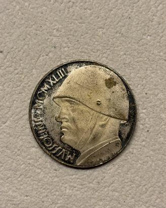 Medaglia/gettone Benito mussolini 1943, 20L.