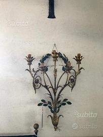 Applique in ferro battuto forgiata a mano