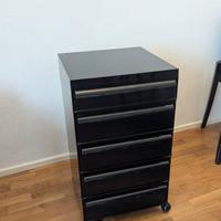 Cassettiera Kartell 4602 Simon Fussell 70 Nera