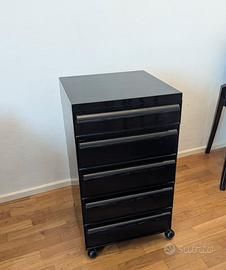 Cassettiera Kartell 4602 Simon Fussell 70 Nera