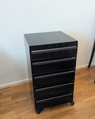 Cassettiera Kartell 4602 Simon Fussell 70 Nera