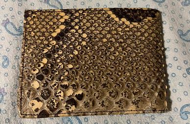 PORTAFOGLIO PELLE DI PITONE