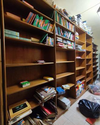 Scaffali in legno. Librerie