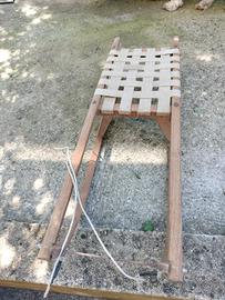 slitta in legno