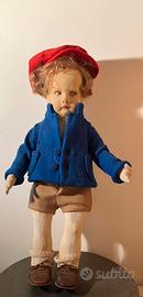 Bambola vintage Lenci 1930, abito feltro.