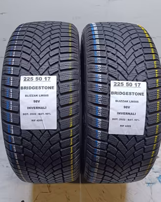 2 GOMME 225 50 17 BRIDGESTONE INV RIF4209