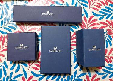 4 scatole vuote porta gioielli Swarosky 