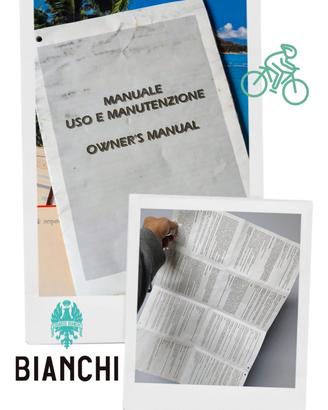 Manuale Uso Manutenzione Originale BIANCHI Vintage