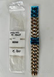 Cinturino Longines 0737645 Acciaio e Oro Imballato
