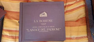 Dischi vinile 78 giri " La Boheme"