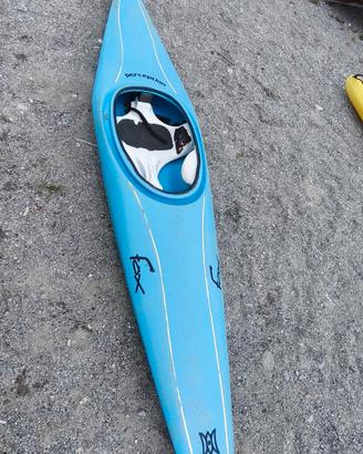 Kayak azzurro – Perception Fox – agile e tecnico