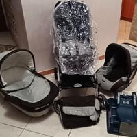 Trio passeggino carrozzina ovetto Peg Perego