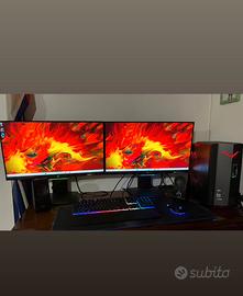 Completa postazione PC da lavoro/gaming HP