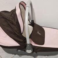 Passeggino prenatal rosa/marrone