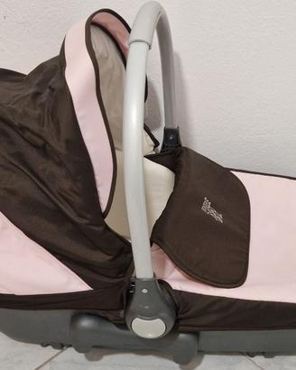 Passeggino prenatal rosa/marrone