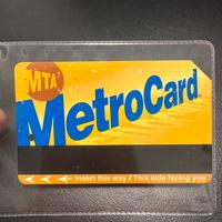 Rara carta MetroCard New York (scad. 03/2024)