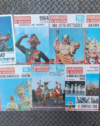 7 riviste Viareggio in maschera Ristampa la nazion