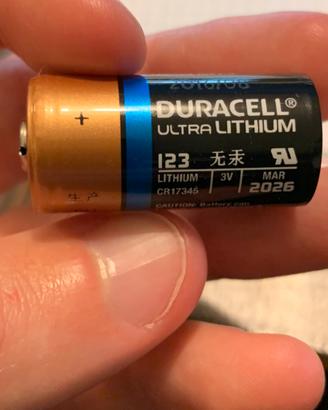 Batterie Pile al Litio Duracell CR17345 CR123