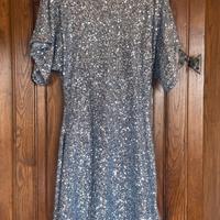 Vestito Zara paillettes azzurro