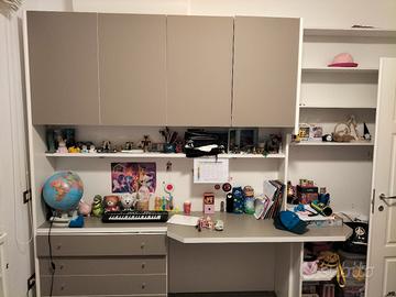 cameretta doppio lato armadi