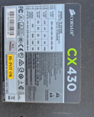 Alimentatore pc Corsair CX430