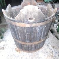 Antica tinozza/tino i legno di rovere
