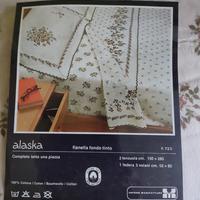 lenzuola singolo di flanella con fodera nuovo 