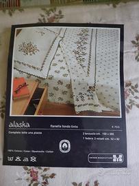 lenzuola singolo di flanella con fodera nuovo 