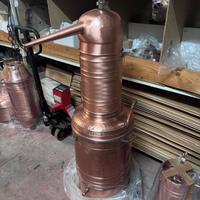 Alambicco da 51 litri a bagnomaria, distillatore.