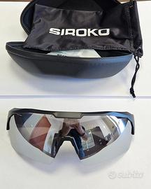 OCCHIALI CICLISMO SIROKO + ACCESSORI