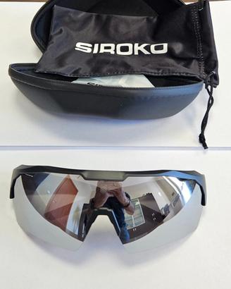 OCCHIALI CICLISMO SIROKO + ACCESSORI