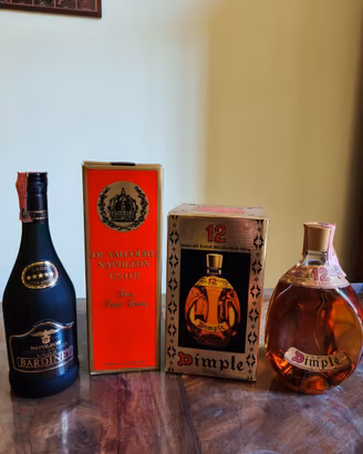 Brandy Napoleon Bardinet e Whisky Dimple