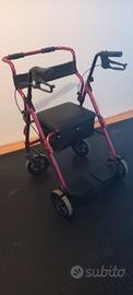 Deambulatore con sedile a bauletto
