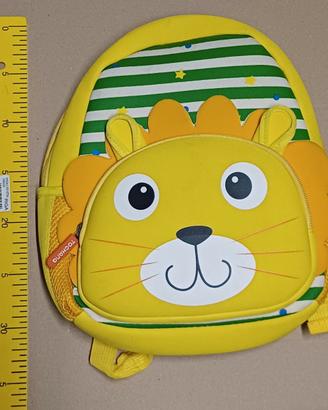 Zaino scuola materna Leone TOCHANG Giallo e Verde