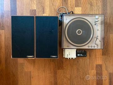 Giradischi Philips con impianto hi-fi