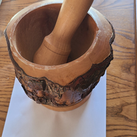 Mortaio ricavato da un tronco