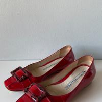 Fratelli Rossetti ballerine rosse con fibbia n.38