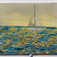 Dipinto barca a vela su mare star