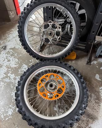 Cerchi excel 19/21 per KTM husquarna