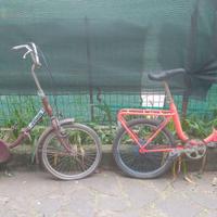 2 biciclette graziella fiorella pieghevoli vintage