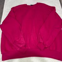 Felpa Bershka rosa fucsia taglia L