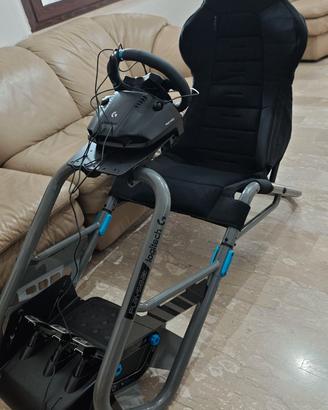 Postazione racing Logitech trophy + Logitech G923