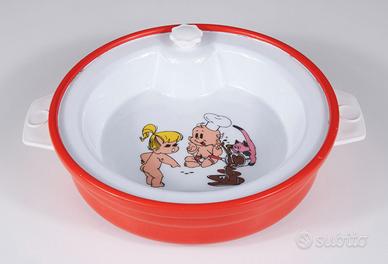 Piatto scaldavivande vintage anni '60 Chicco