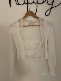 coprispalle bianco in cotone