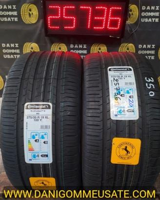 2 GOMME 275 35 19 CONTINENTAL - NUOVE