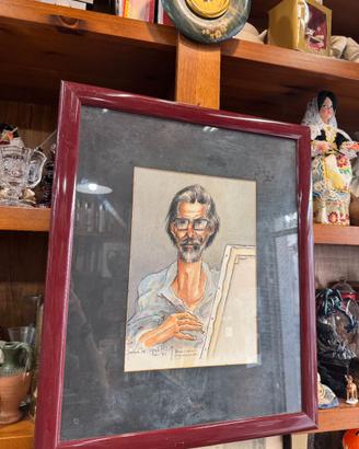 Quadro Ritratto Costantino spada tempera