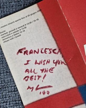 Jeff Koons - Autografo originale con dedica