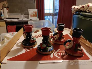 Porta candele natalizi 