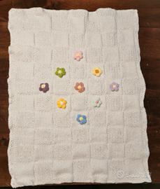 copertina neonato fatta a mano