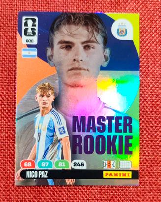 card 608 Rookie Nico Paz Adrenalyn World Cup 2026